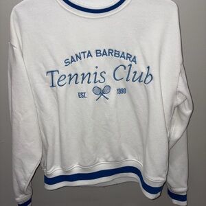 Santa Barbara Tennis Club White Sweatshirt